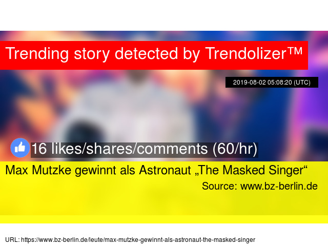 max mutzke the masked singer